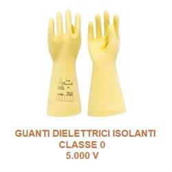 GUANTO DIELETTRICO LATTICE NATURALE CLASSE 0 PROT. 5.000V