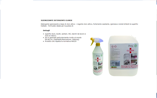 IGIENIZZANTE DETERGENTE CLOREX NEBUL. ML.750