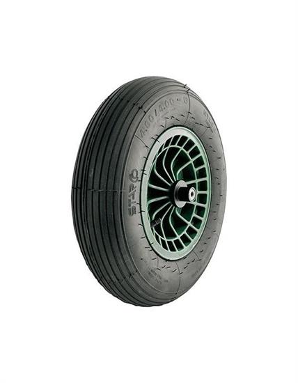RUOTA PNEUMATICA DISCO PVC PER CARRIOLA MM 400X100
