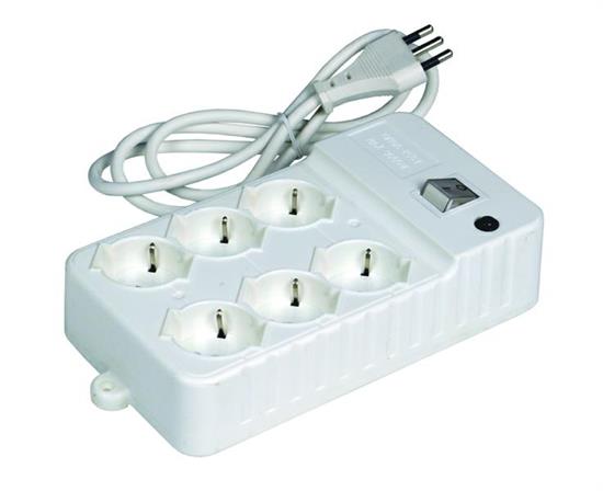 MULTIPRESA 6 POSTI BIP.10/16A+SCH.
