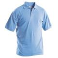 POLO M/C AZZURRO 100% COTONE