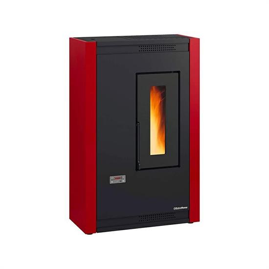 STUFA A PELLET 'LUISELLA' 4,7 KW BORDEAUX