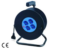 AVVOLGICAVO ELETTRICO MT.50 4 PRESE 2P+T 16A SCHUKO/BIPASSO