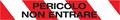 NASTRO SEGNALETICO BIANCO/ROSSO 70X200 PERSONALIZZATO 30 MICRON
