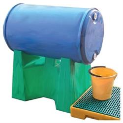 VASCA PORTA FUSTI IN ACCIAIO CM. 85X85X43 PER 1 FUSTI