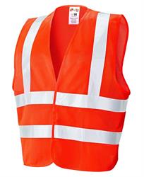 GILET A.V. ARANCIO CON BANDE RIFR. EN 20471