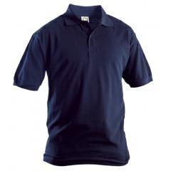 POLO MANICA CORTA BLU 100% COTONE