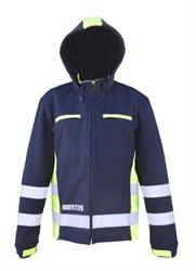 GIACCA SOFTSHELL C/BANDE BLU/GIALLO MULTINORMA
