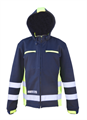 GIACCA SOFTSHELL C/BANDE BLU/GIALLO MULTINORMA
