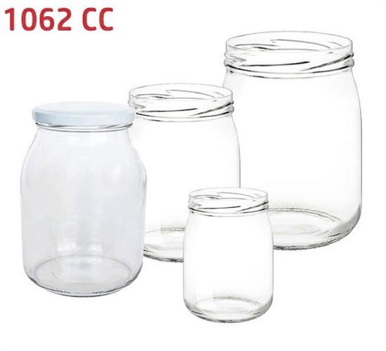 BOCCACCIO VASO IN VETRO STD 1062 ML PER ALIM. TRAS. DN. 82