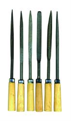 LIME PER CHIAVI SET 6 PEZZI CON MANICO LEGNO