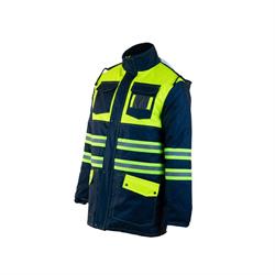 GIACCONE TIPO PARKA PENTAVALENTE GIALLO-BLU C/BANDE NGTS