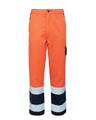 PANTALONE INVERNALE BASENTELLO ARANCIO/BLU CON BANDE