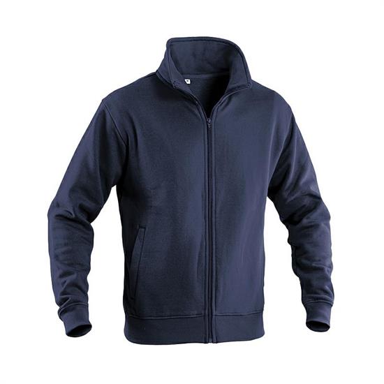 FELPA BLU NAVY ZIP INTERA WORK Li.Bo