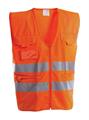 GILET AV ARANCIO C/BANDE