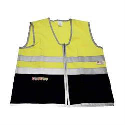 GILET MULTINORMA GIALLO/BLU C/TASCHE