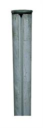 PALO TUBOLARE IN ACCIAIO ZINCATO D.48 MT 1,5 C/TAPPO SEG.
