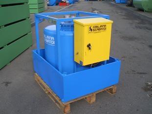 SERBATOIO PER GASOLIO 450 LT VERTICALE OMOLOGATO ADR EN10025