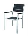 SEDIA IN ACCIAIO CON BRACCIOLI STINTINO CM.58x55 H.88
