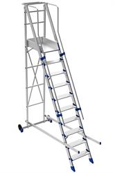 SCALA FORTEZZA MOBILE C/PIATTAFORMA 10 GRADINI M 3,97