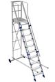 SCALA FORTEZZA MOBILE C/PIATTAFORMA 10 GRADINI M 3,97