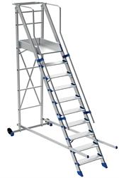 SCALA FORTEZZA MOBILE C/PIATTAFORMA 11 GRADINI M 4,25