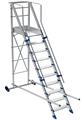 SCALA FORTEZZA MOBILE C/PIATTAFORMA 11 GRADINI M 4,25