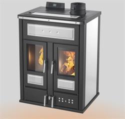 TERMOSTUFA COMBINATA LEGNA PELLET KLOVER BI-FIRE MID AVORIO