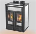 TERMOSTUFA COMBINATA LEGNA PELLET KLOVER BI-FIRE MID AVORIO