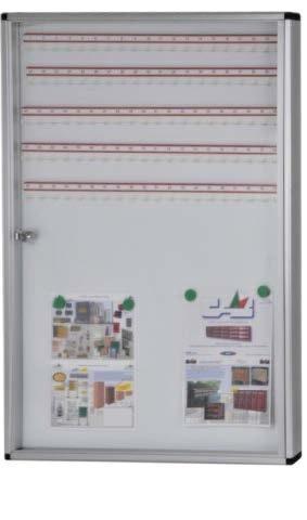 BACHECA PORTACHIAVI 100 POSTI CM.90X65 ALLUMINIO