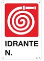 CARTELLO IDRANTE N. PVC 20X30 CM