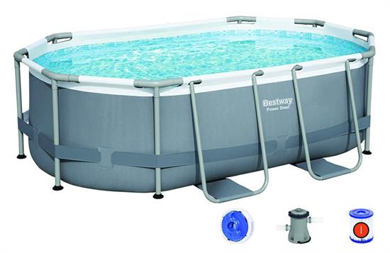 PISCINA CON TELAIO CM 305X200X84 CON POMPA
