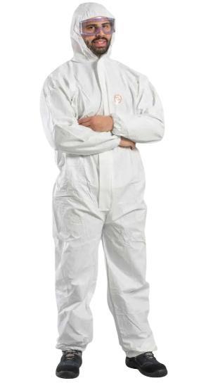 TUTA MONOUSO TIPO TYVEK 3° CAT. TIPO 5B-6B CERTIFICATA