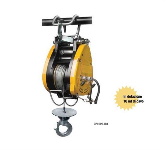 PARANCO ELETTRICO PORTATA 500 KG ALZATA 18 MT POTENZA 2 KW