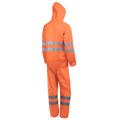 COMPLETO IMPERMEABILE KWAY MONOCOLORE ARANCIONE PENTAVALENTE