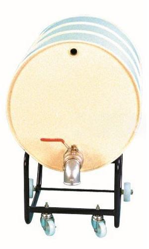 VASCA PORTA FUSTI IN ACCIAIO CM. 134X85X33 PER 2 FUSTI