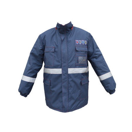 GIACCONE MULTINORMA C/PILE C/BANDE BLU