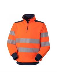 FELPA ARANCIO/BLU