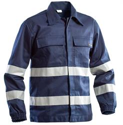 GIUBBOTTO BLU C/BANDE COTONE