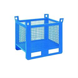 CONTENITORE IN LAMIERA A RETE CON SLITTE 1000x800xH860