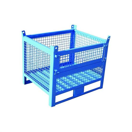 CONTENITORE IN LAMIERA A RETE CON SPORTELLO 1200X1000X1195H